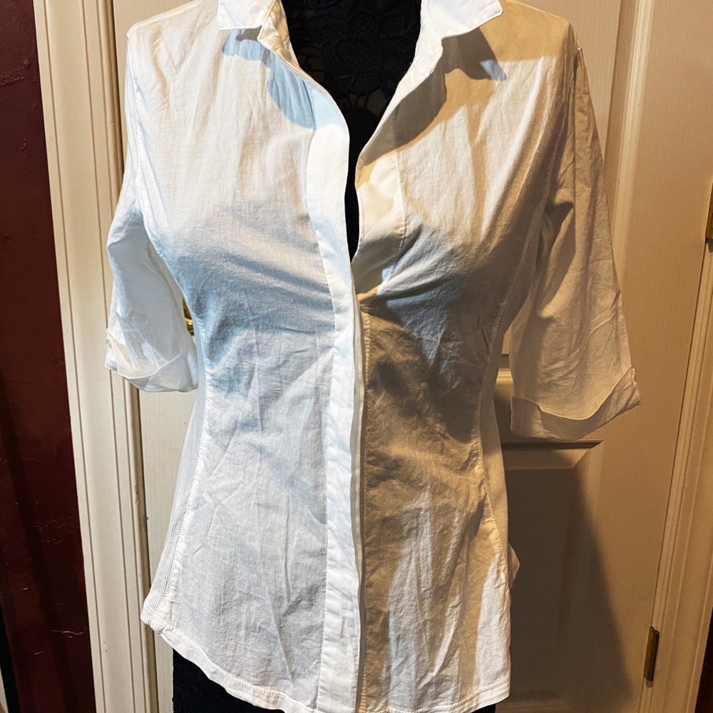 Nwt James Perse Slub Side Panel Button Front Shirt - image 1
